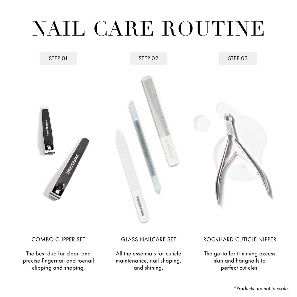 Tweezerman Glass Nailcare Set durable glass tools for long-lasting use