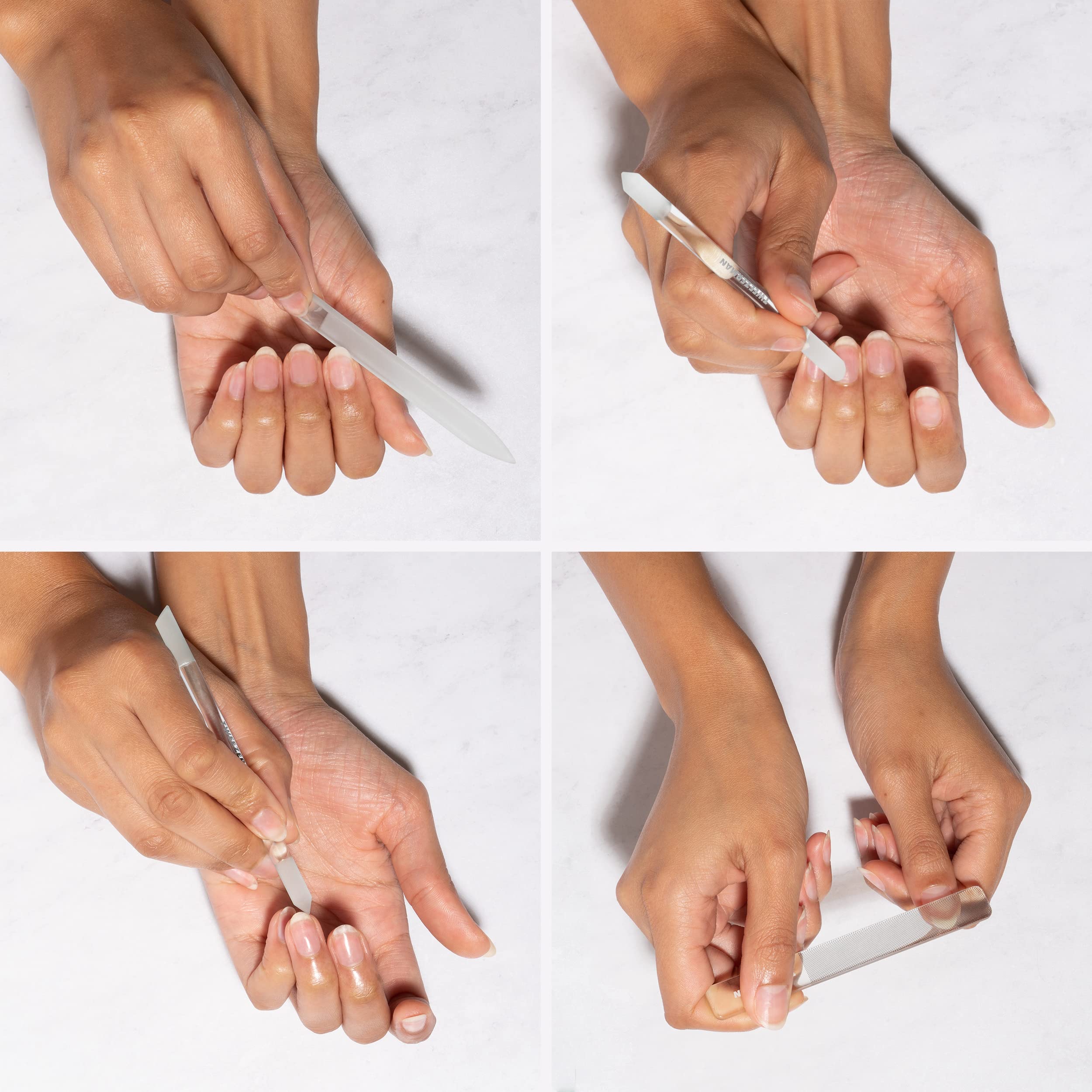 Tweezerman Glass Nailcare Set edge cleaner clears around nails