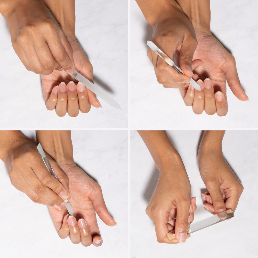 Tweezerman Glass Nailcare Set edge cleaner clears around nails