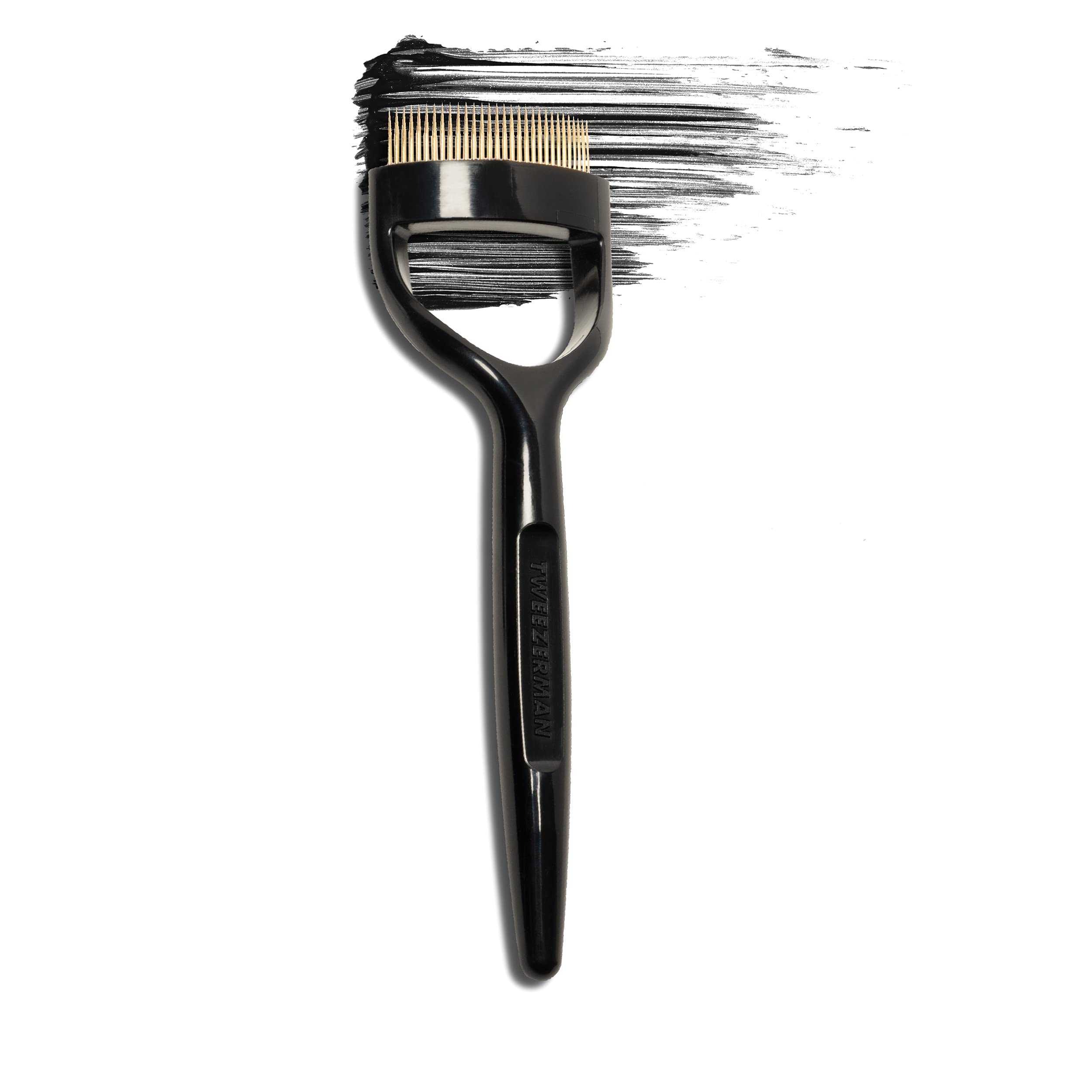 Lashcomb blends natural and false lashes for a seamless look.
