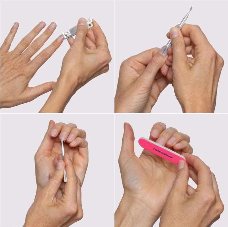 Tweezerman Mini Neon Nail Kit 3-inch nail file shapes and smooths edges