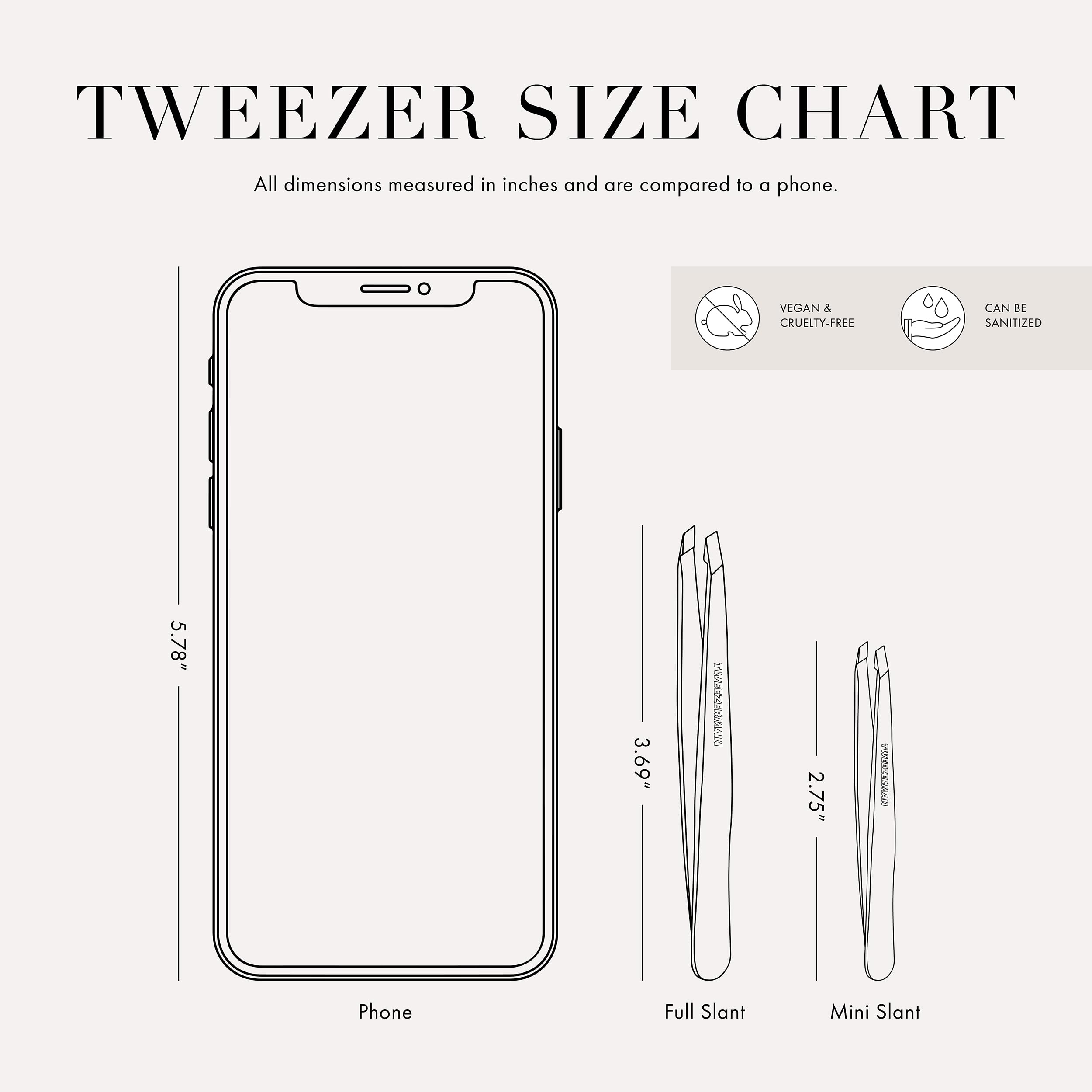 Tweezerman Mini Slant Bahama Blue durable stainless steel finish for long-lasting performance.