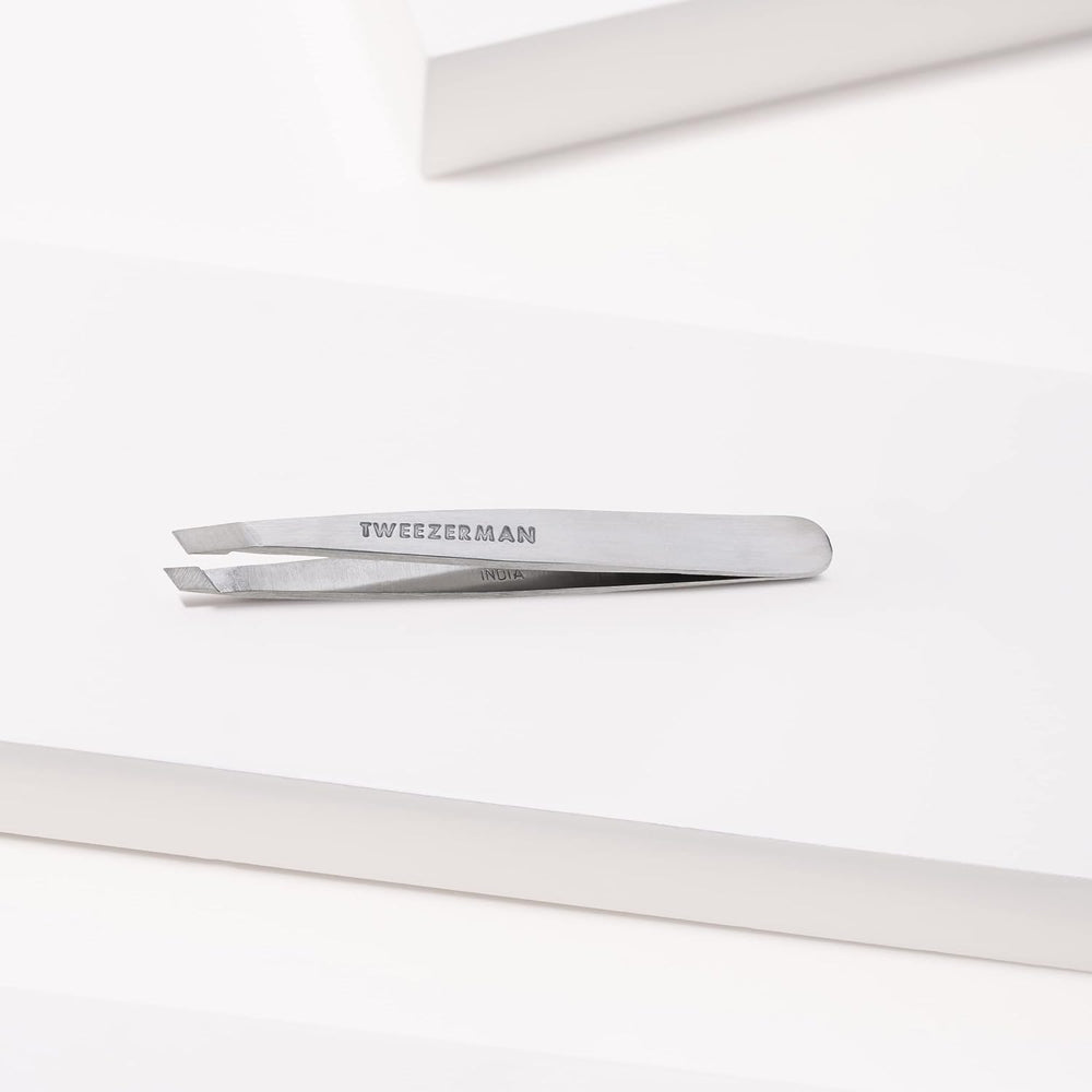 Tweezerman Mini Slant Tweezer fine-hair removal on delicate areas.
