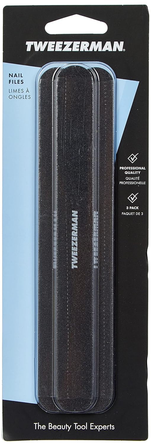 Tweezerman pack closeup shows ergonomic finish enabling controlled filing.
