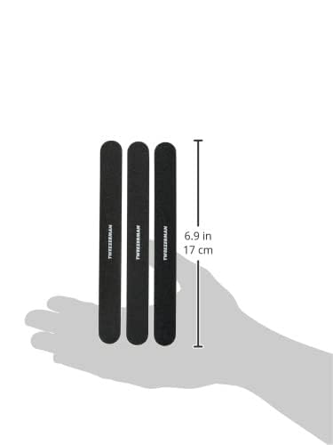 Tweezerman nail files pack on desk demonstrates professional quality for home use.
