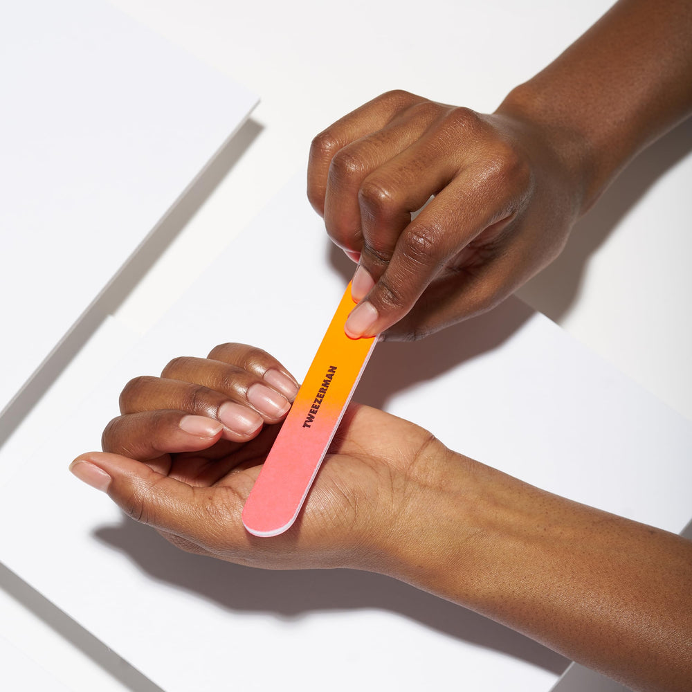 Tweezerman Neon Hot Filemates 100-grit edge for acrylic nails