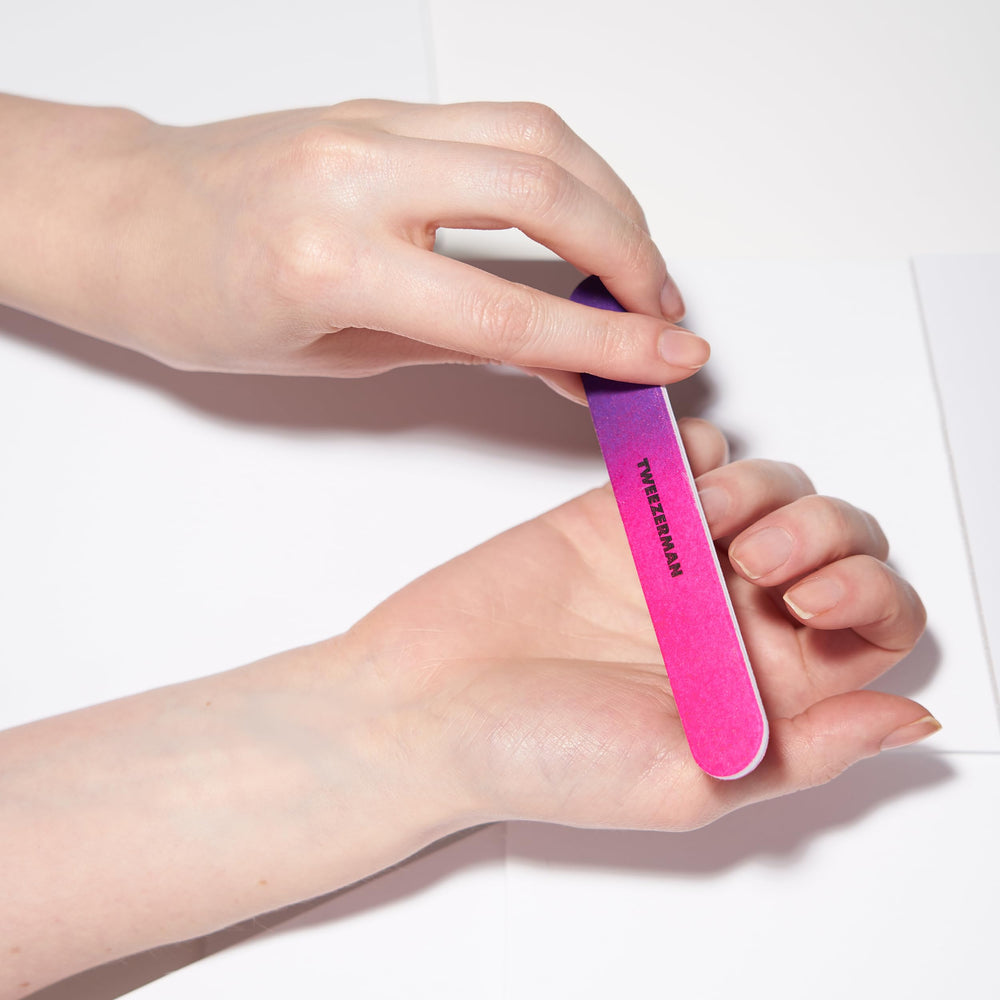 Tweezerman Neon Hot Filemates 180-grit edge for natural nails