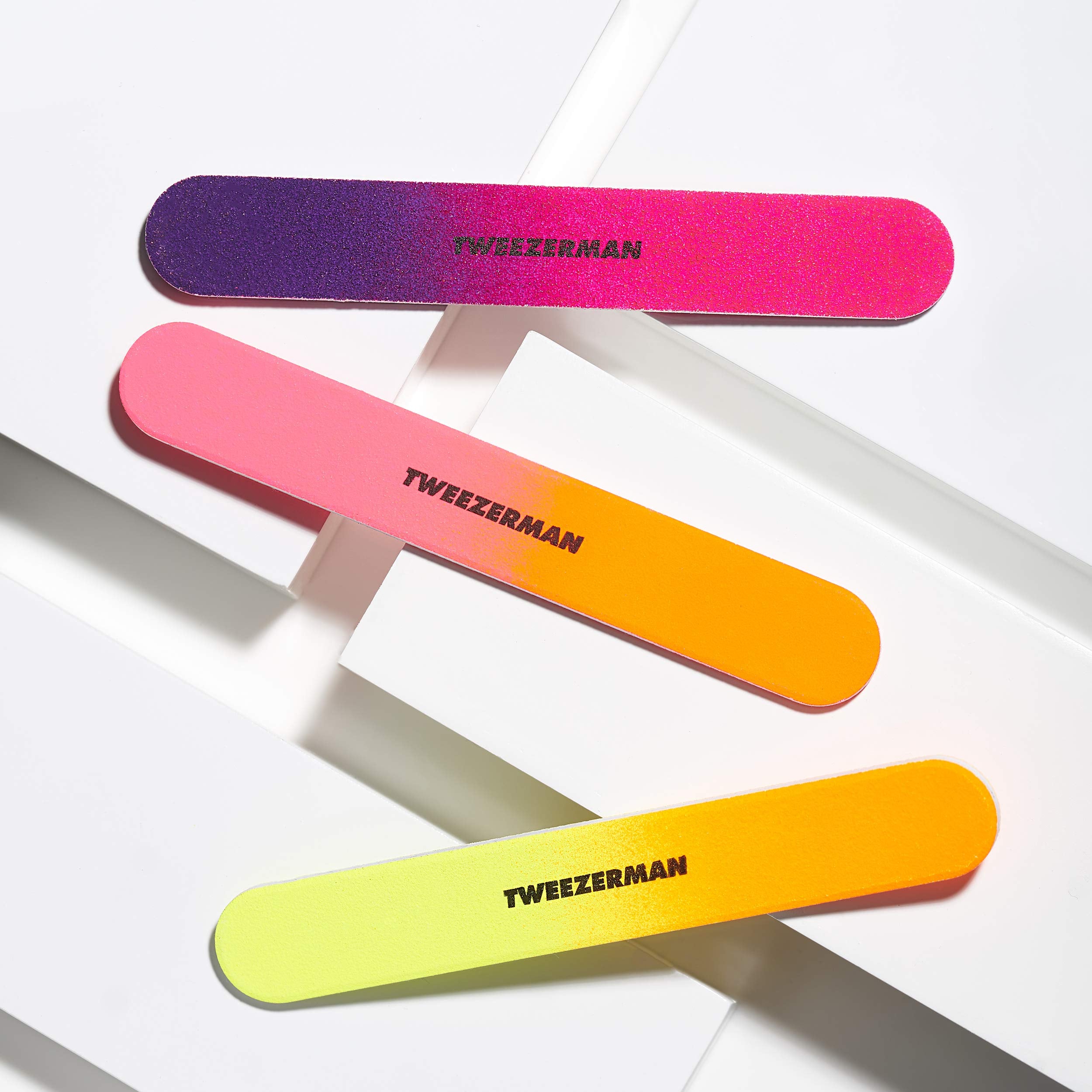 Tweezerman Neon Hot Filemates dual-sided file with 100/180 grit