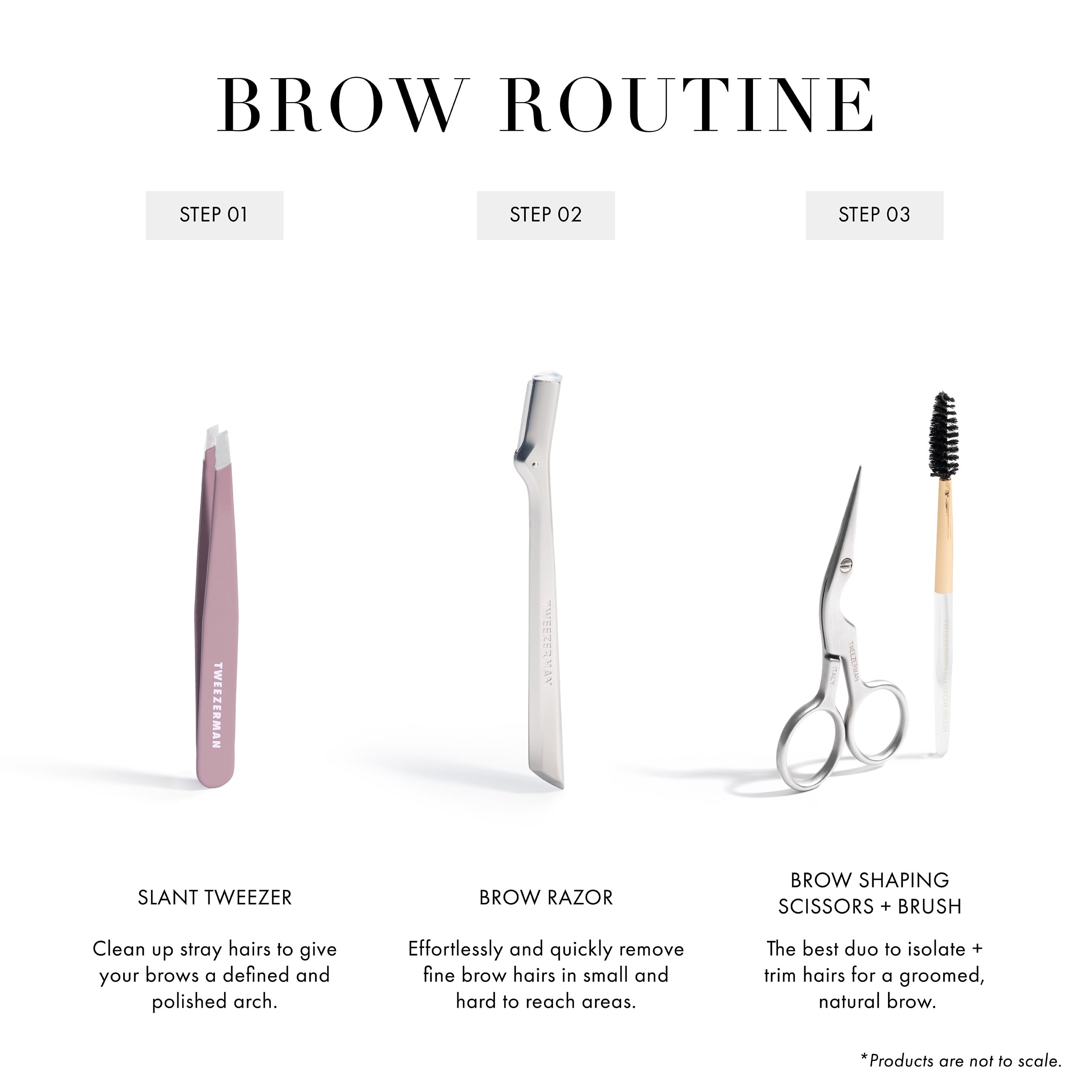 Tweezerman Purple Wisteria Slant Tweezer ideal for brow shaping and hair removal.