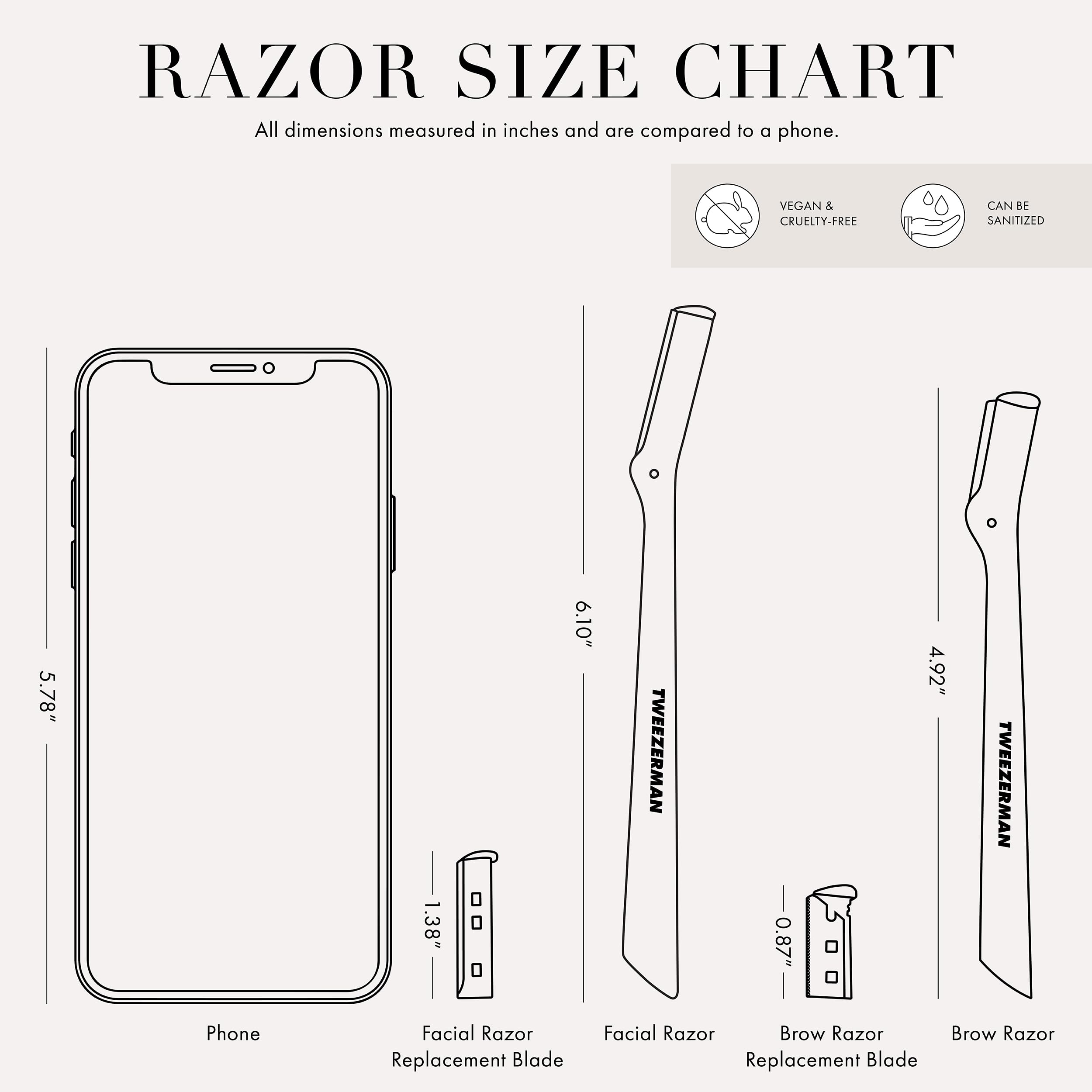 Tweezerman self-care facial razor experience supports a calm grooming routine.