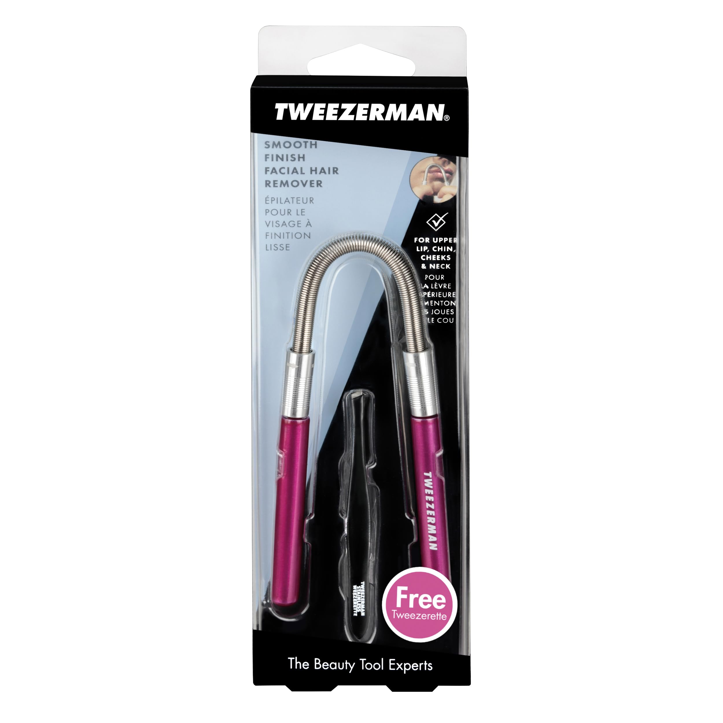 Coil spring cleaning on Tweezerman Smooth Finish after use for hygiene.