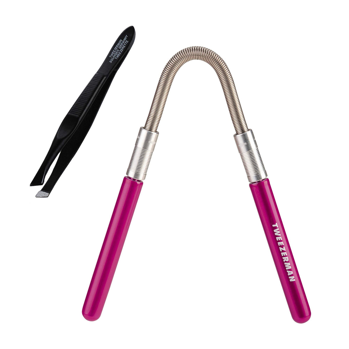 Tweezerman Smooth Finish facial hair remover coil-tip for precise root-level removal.