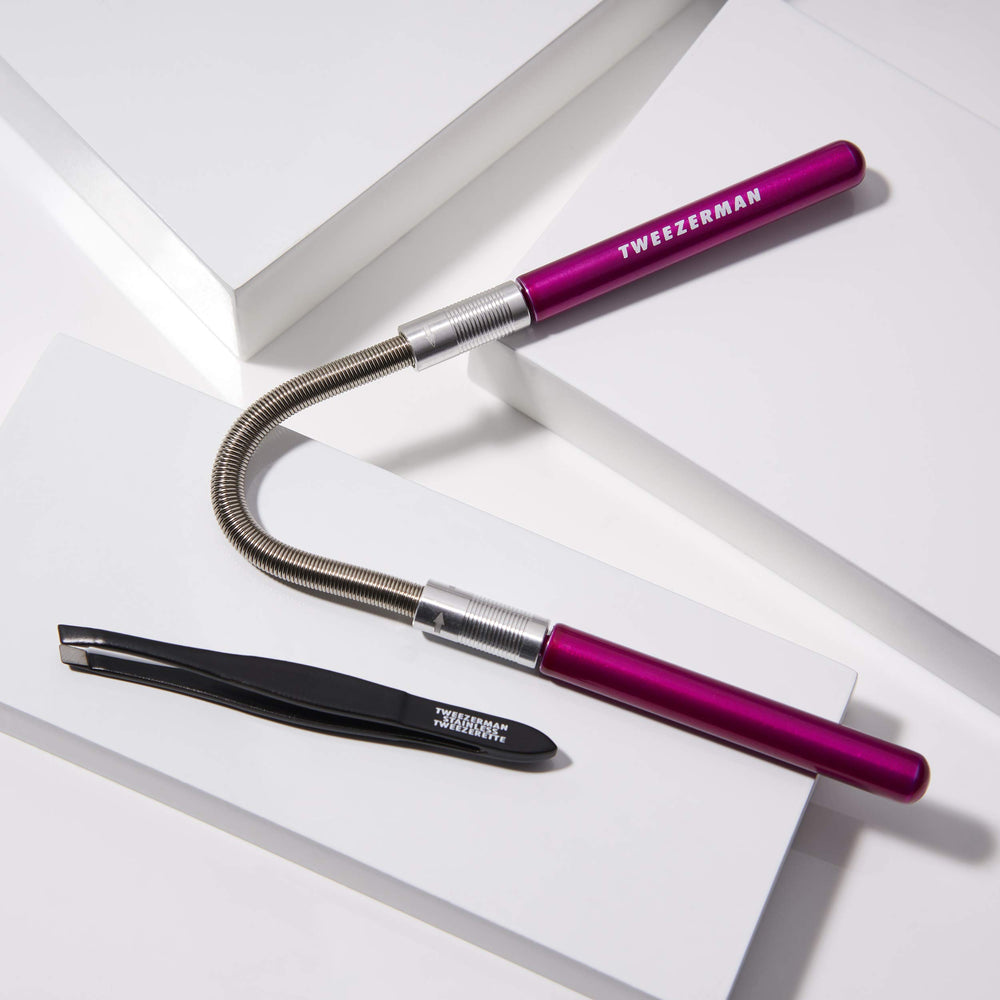 Free Tweezerette included with Tweezerman Smooth Finish for brow touch-ups.