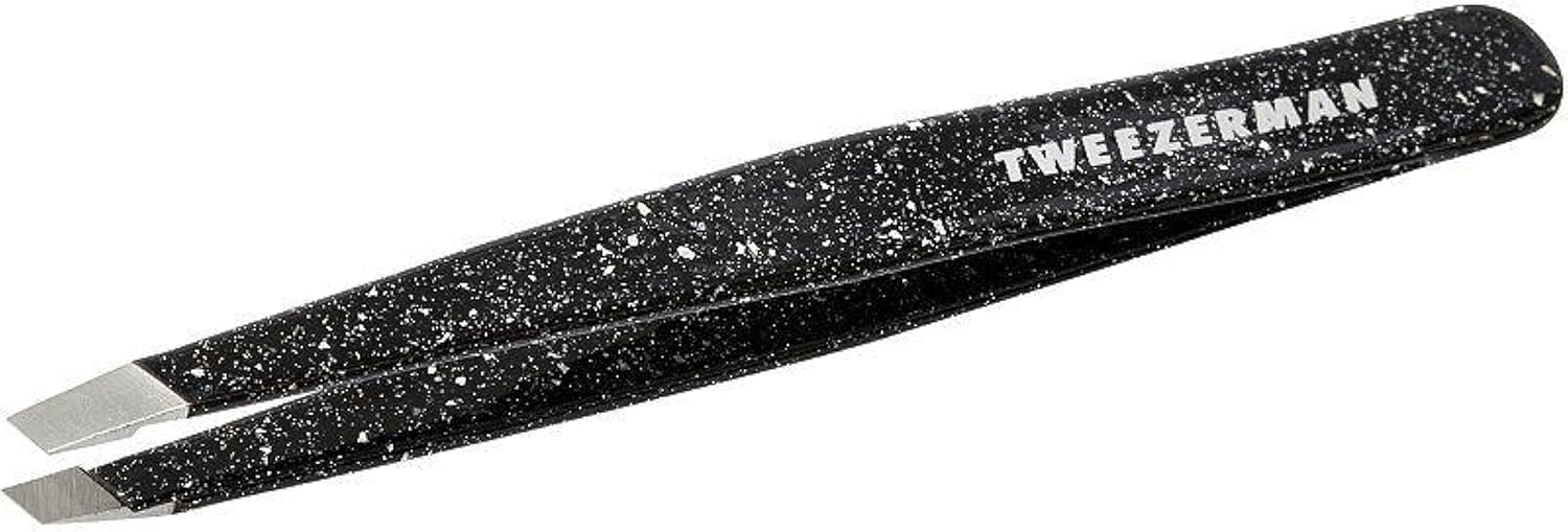 Tweezerman Special Edition Slant Tweezer close-up showing 25-degree precision tip