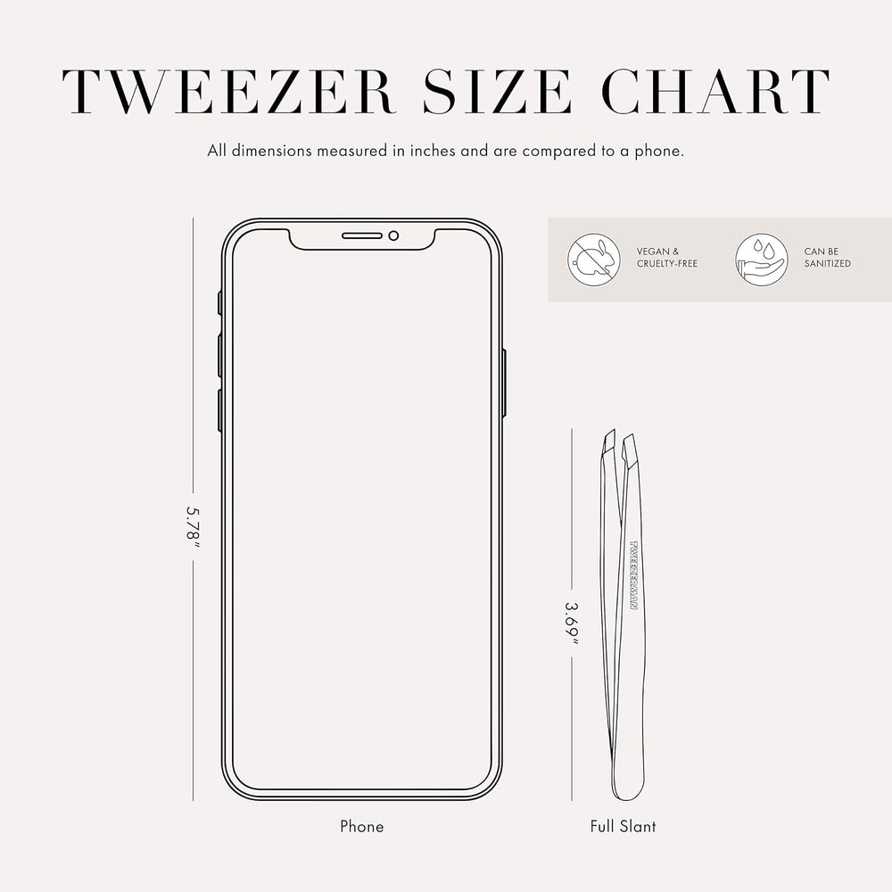 Tweezerman rose-gold packaging with brand logo
