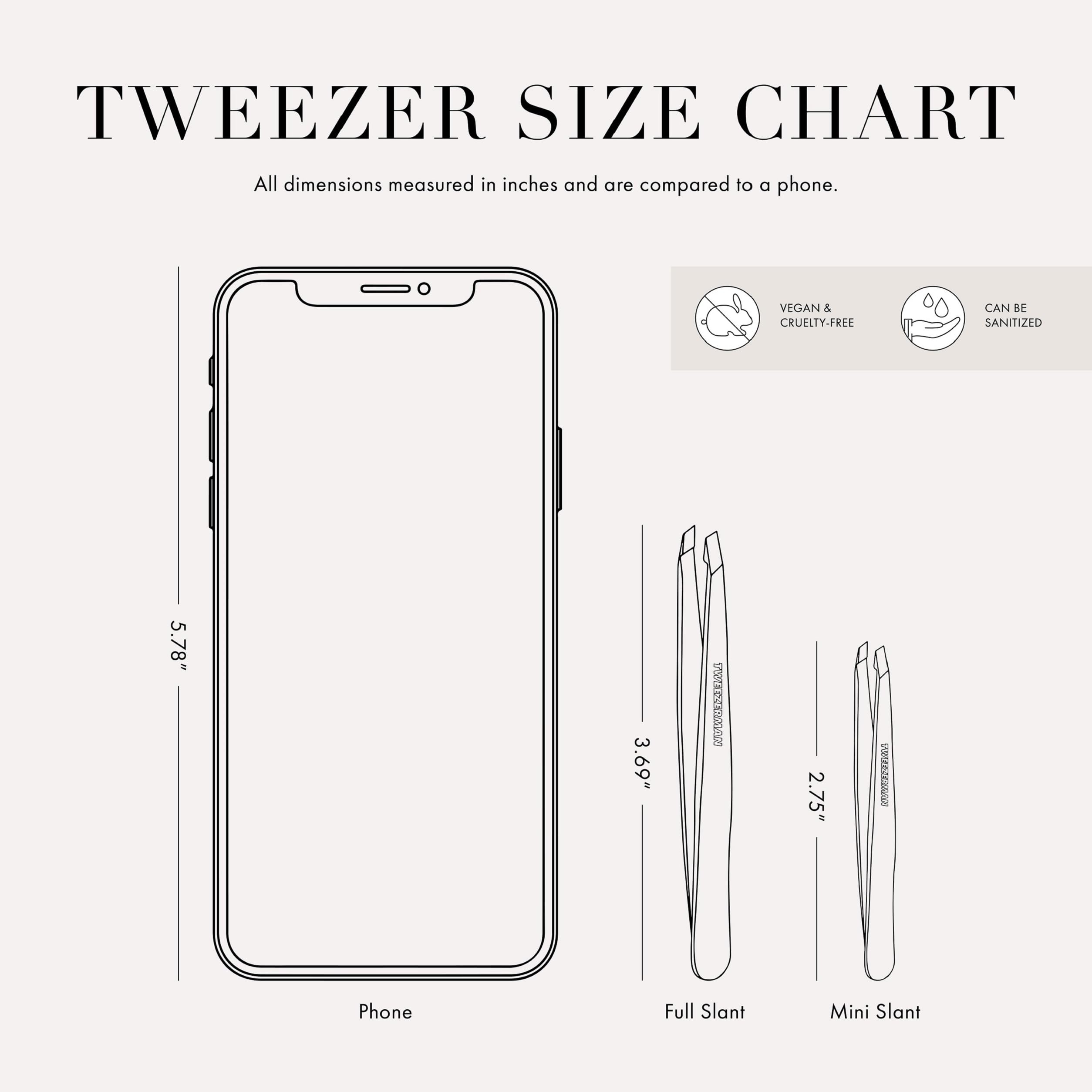 Professional-grade Tweezerman stainless steel tweezer for precise results.