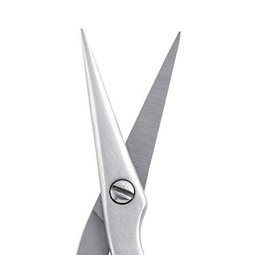 Tweezerman Tea Rose Brow Scissors contoured handle for comfortable control