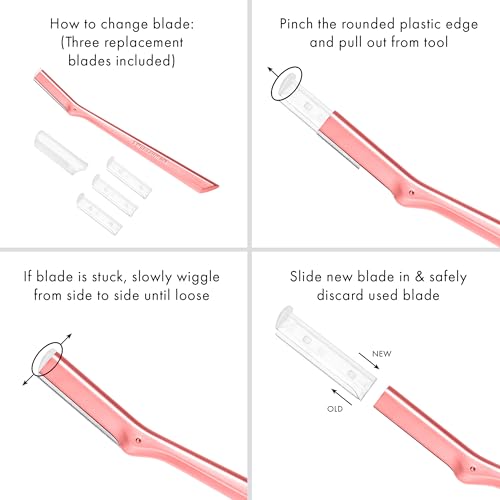 Tweezerman Tea Rose Replacement Blades for quick, clean blade refresh.