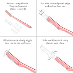 Tweezerman Tea Rose Replacement Blades for quick, clean blade refresh.