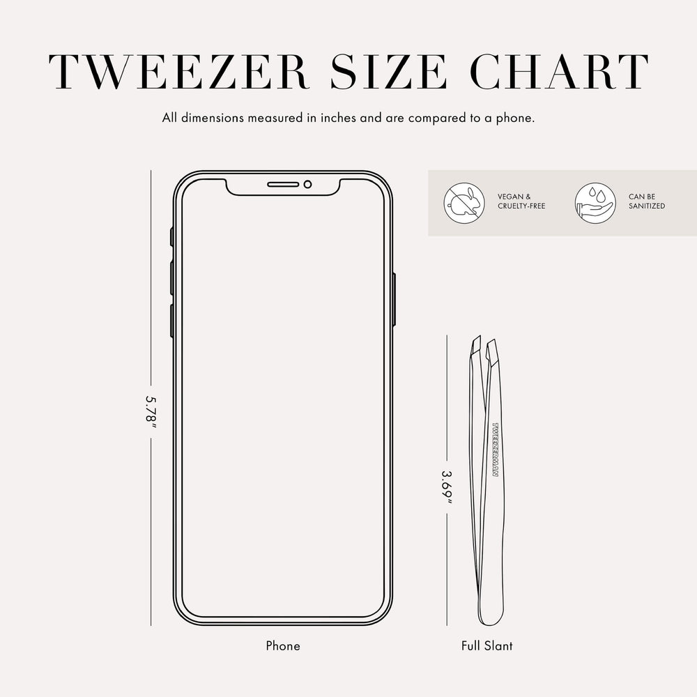 Tweezerman wider body grip design for comfortable handling