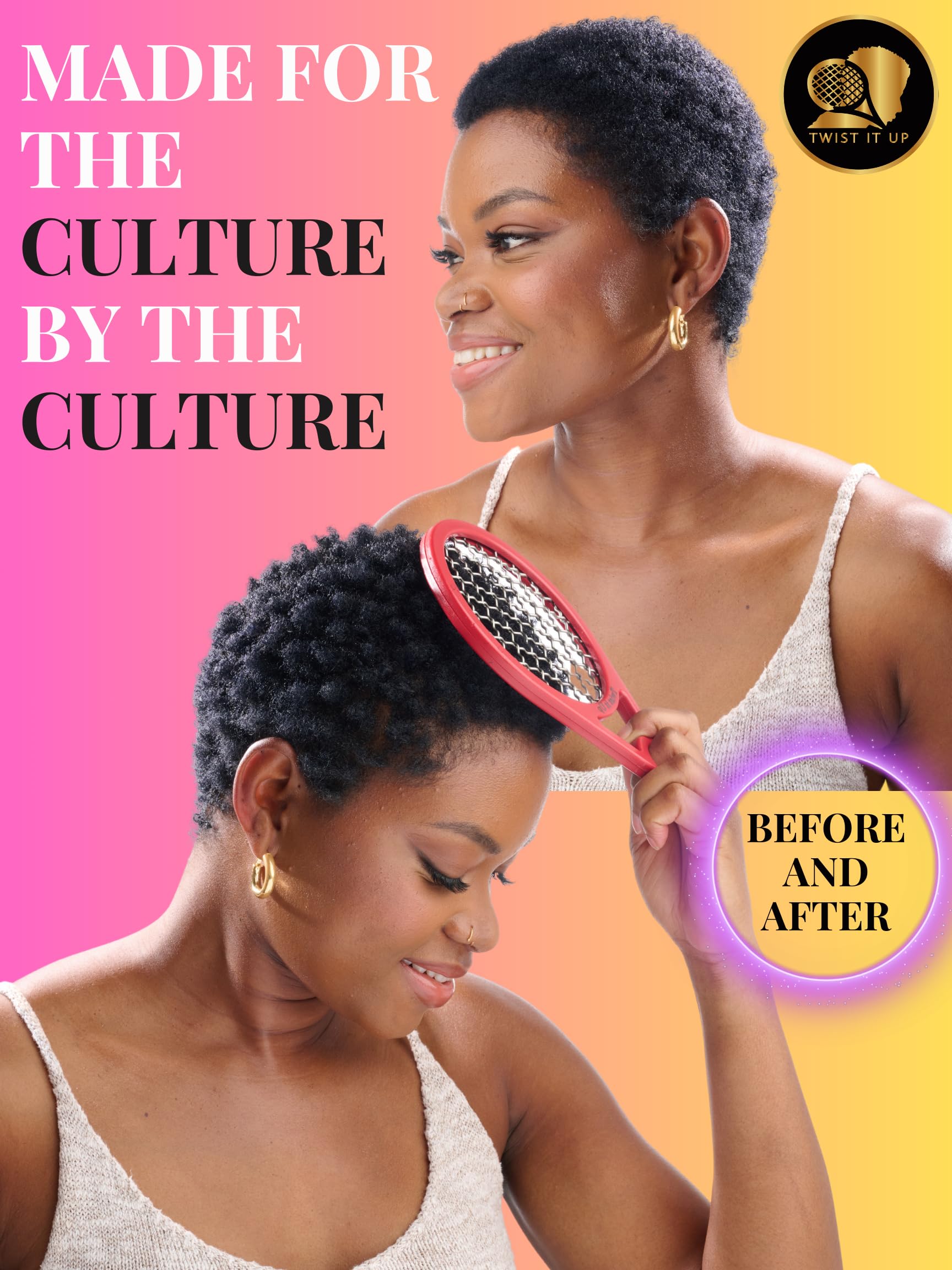 Washable Twist It Up Bond Black comb for easy cleaning
