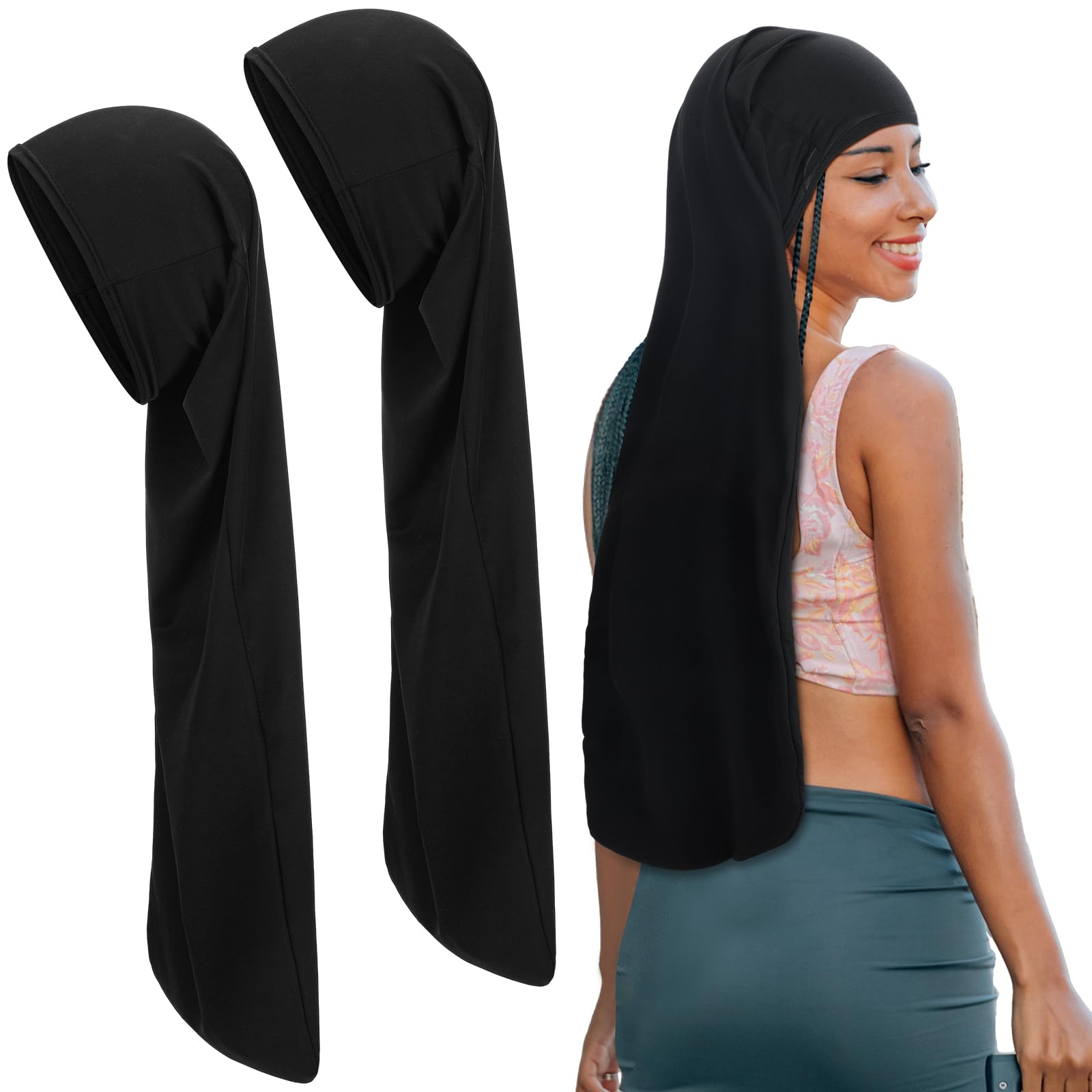 Twistover cap cabello rasta largo 30pulgadas, protege y cubre mechones.