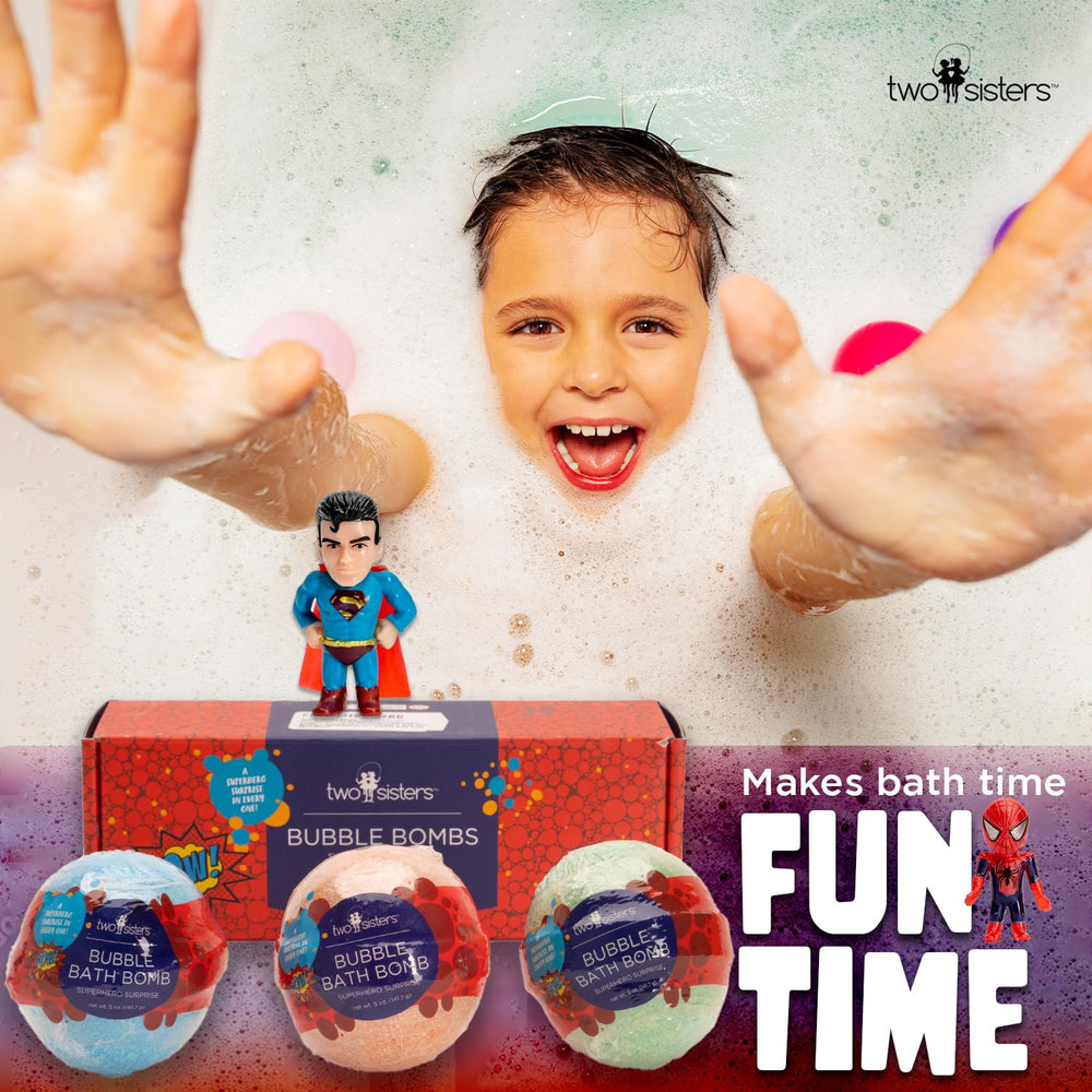 Two Sisters bomba de baño burbujas grandes para juego seguro