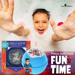 Two Sisters bubble bath with vibrant colors and long-lasting bubbles for kids.