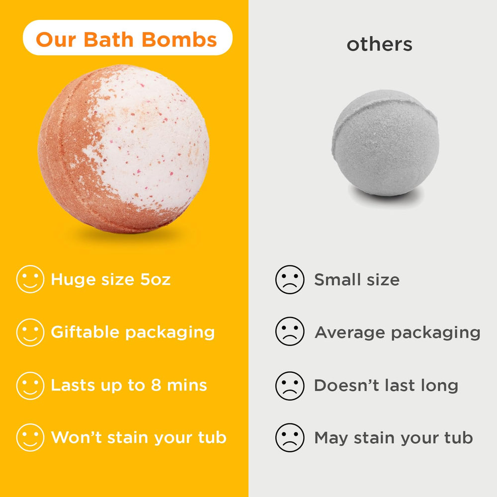 Citrus fragrance bath bomb from Two Sisters Easter collection in orange