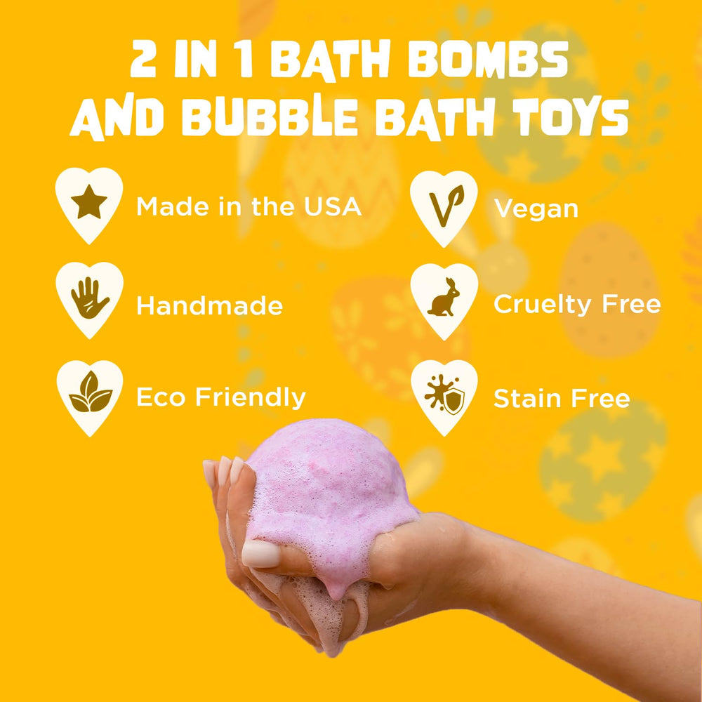 Gentle fragrance profile from Two Sisters Easter Bath Bombs for kids