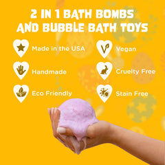 Gentle fragrance profile from Two Sisters Easter Bath Bombs for kids