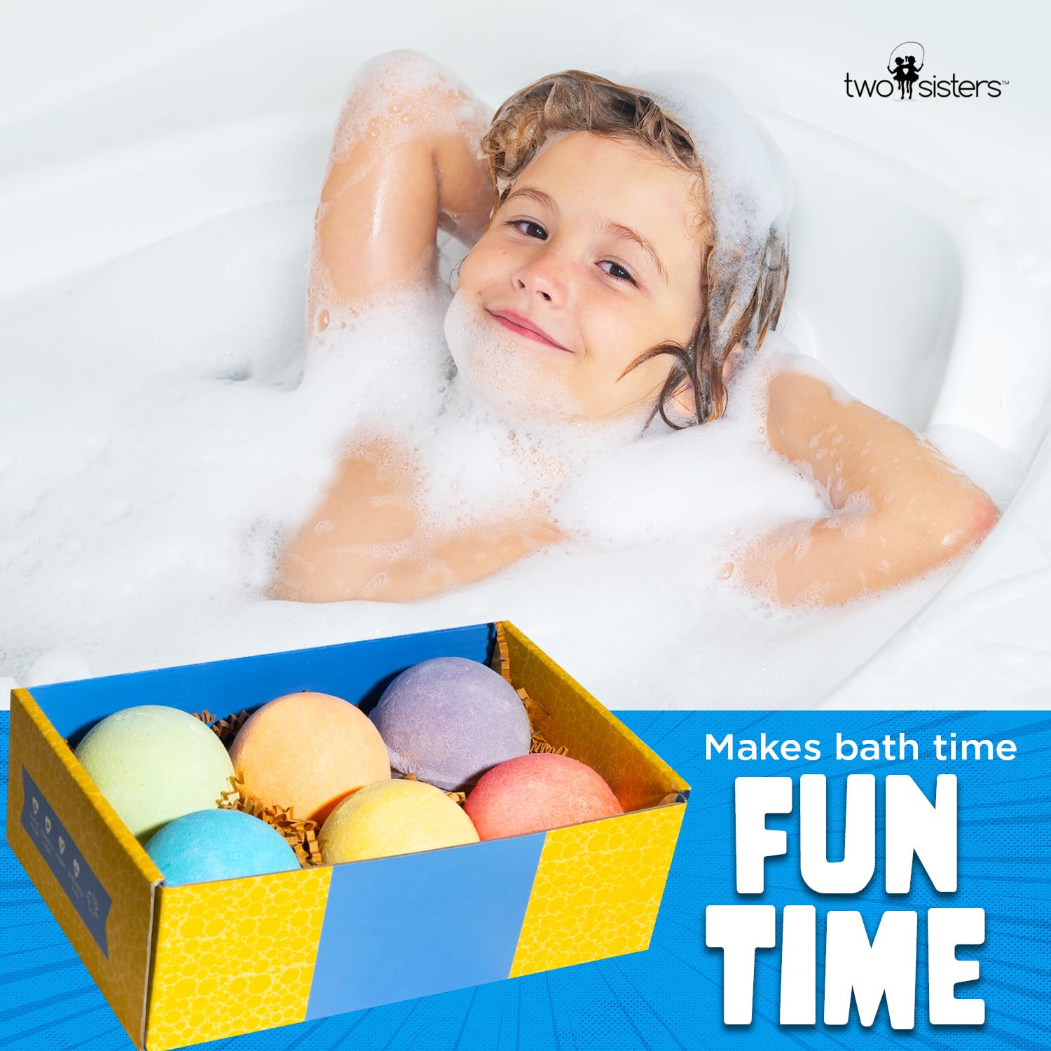 Stain-free formula helps keep tub clean after playtime.