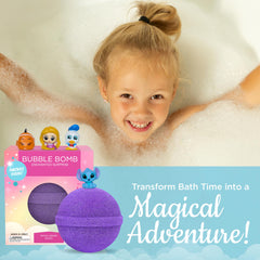 Two Sisters princess bath bomb with fruity Royal Grape scent