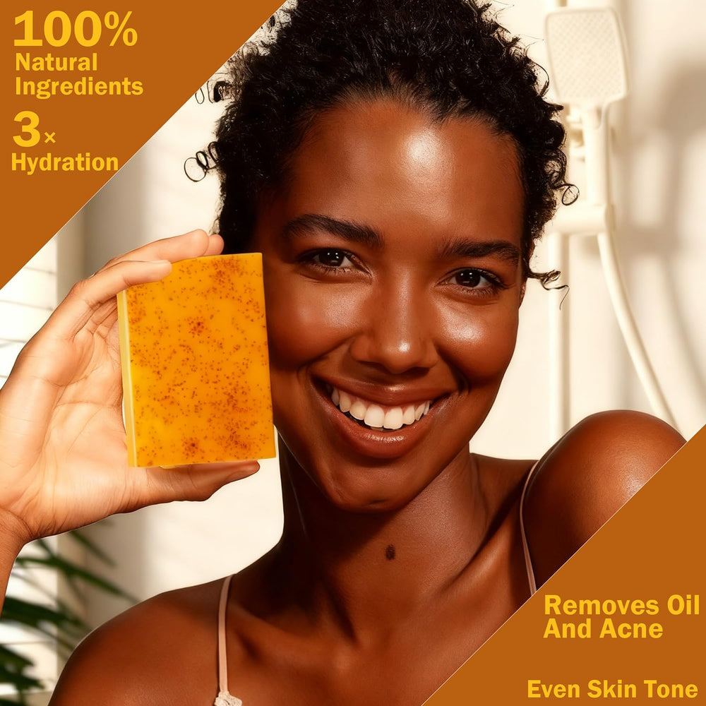 Txoycl Jabón limón cúrcuma, ingredientes naturales para limpieza suave.