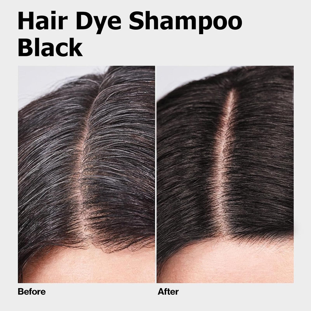 TYAYW gray-coverage shampoo application on hair shows natural concealment.
