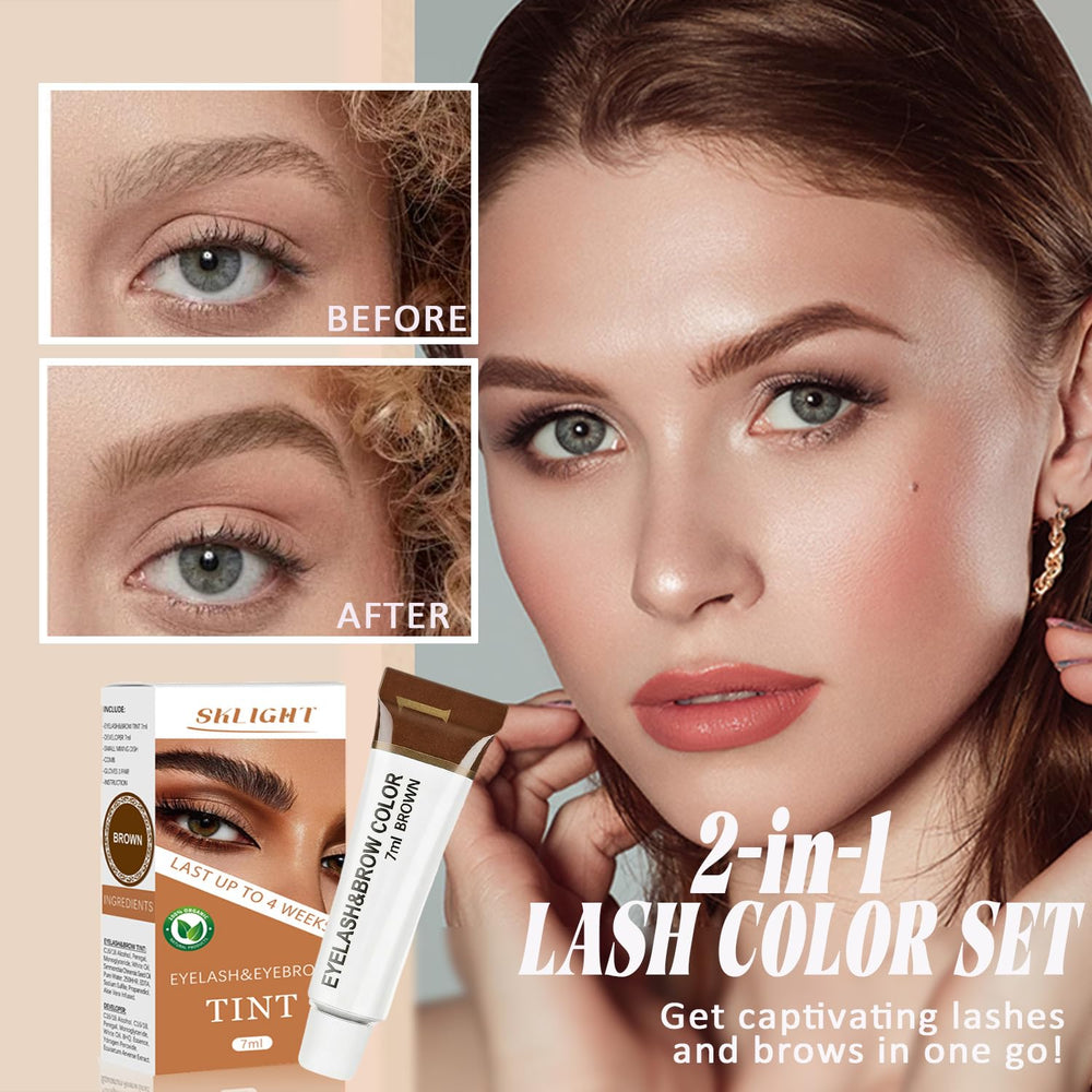 TYAYW Lash Color Kit: aplicación en cejas para marco natural y sutil.
