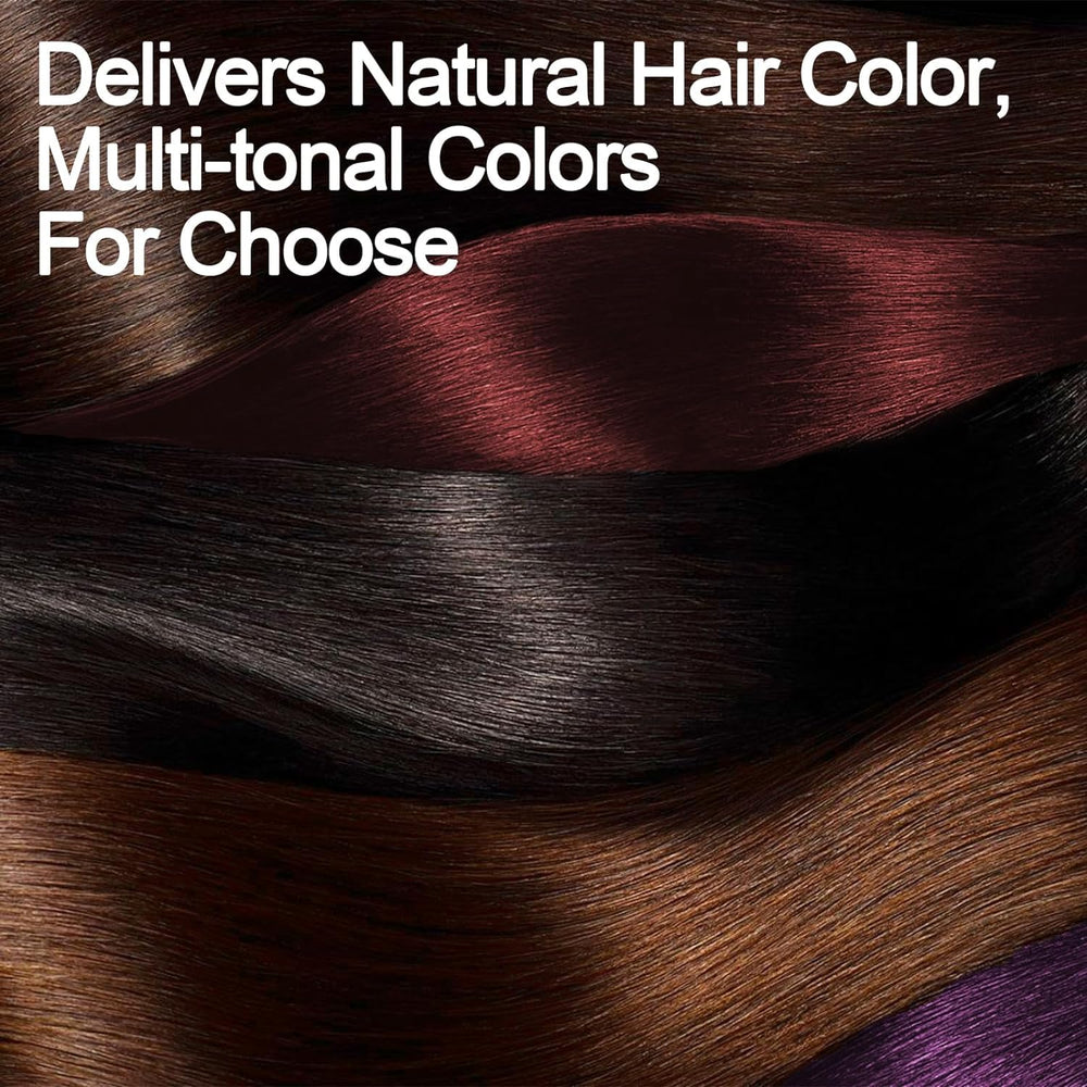 TYAYW Light Brown Hair Dye Shampoo color result shows natural tone