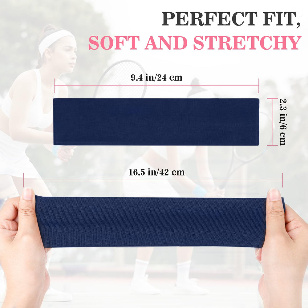 Tyfthui headbands with non-slip fit keep hair in place during workouts.
