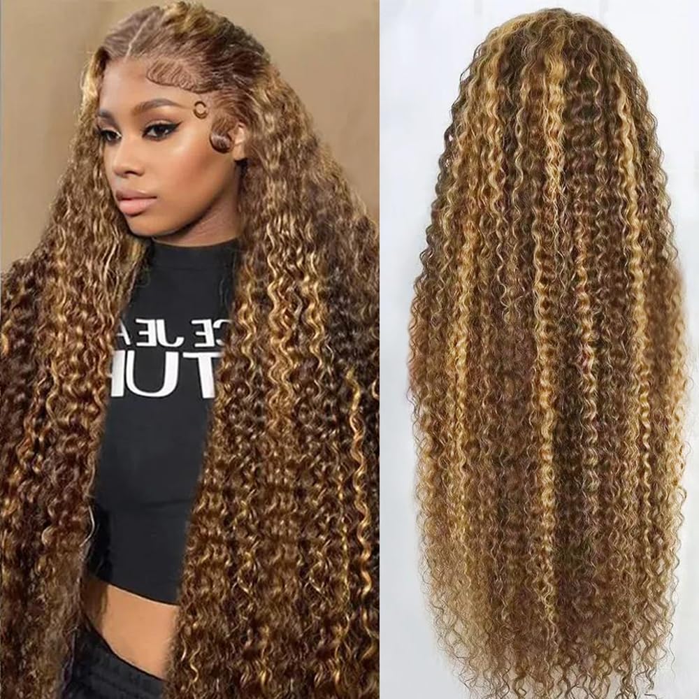 Tylokra 30-inch highlight ombre lace front wig with dramatic length and color.