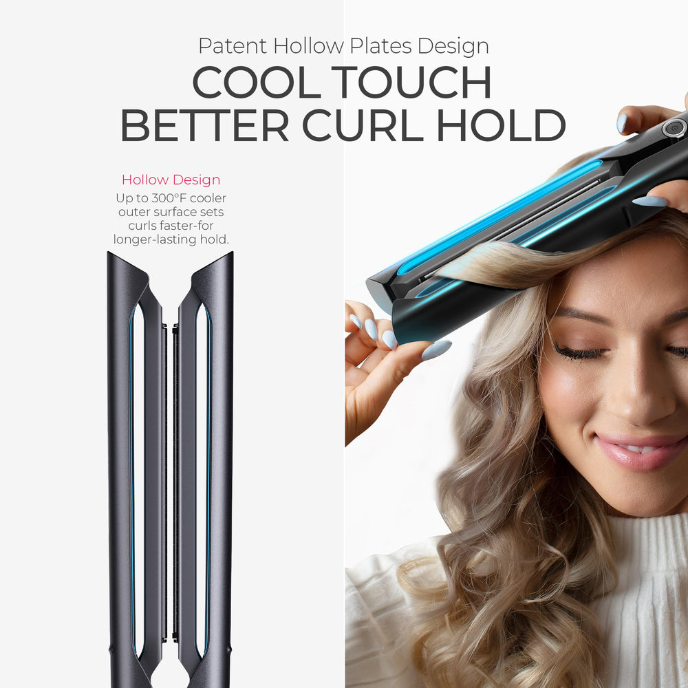 TYMO 2.0 flat iron 260-450f settings enable precise control.