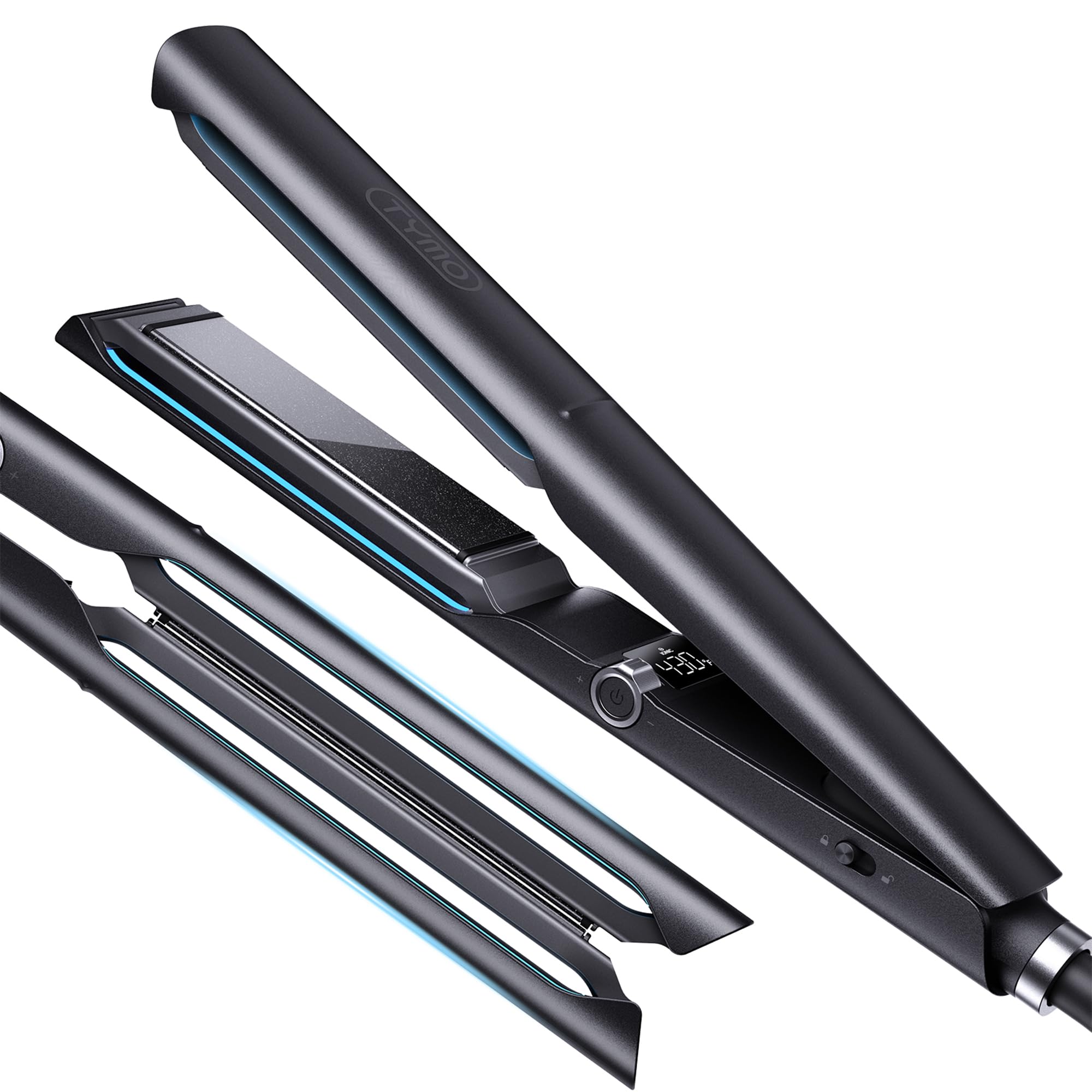 TYMO 2.0 flat iron ultra-smooth glide for salon-like results.
