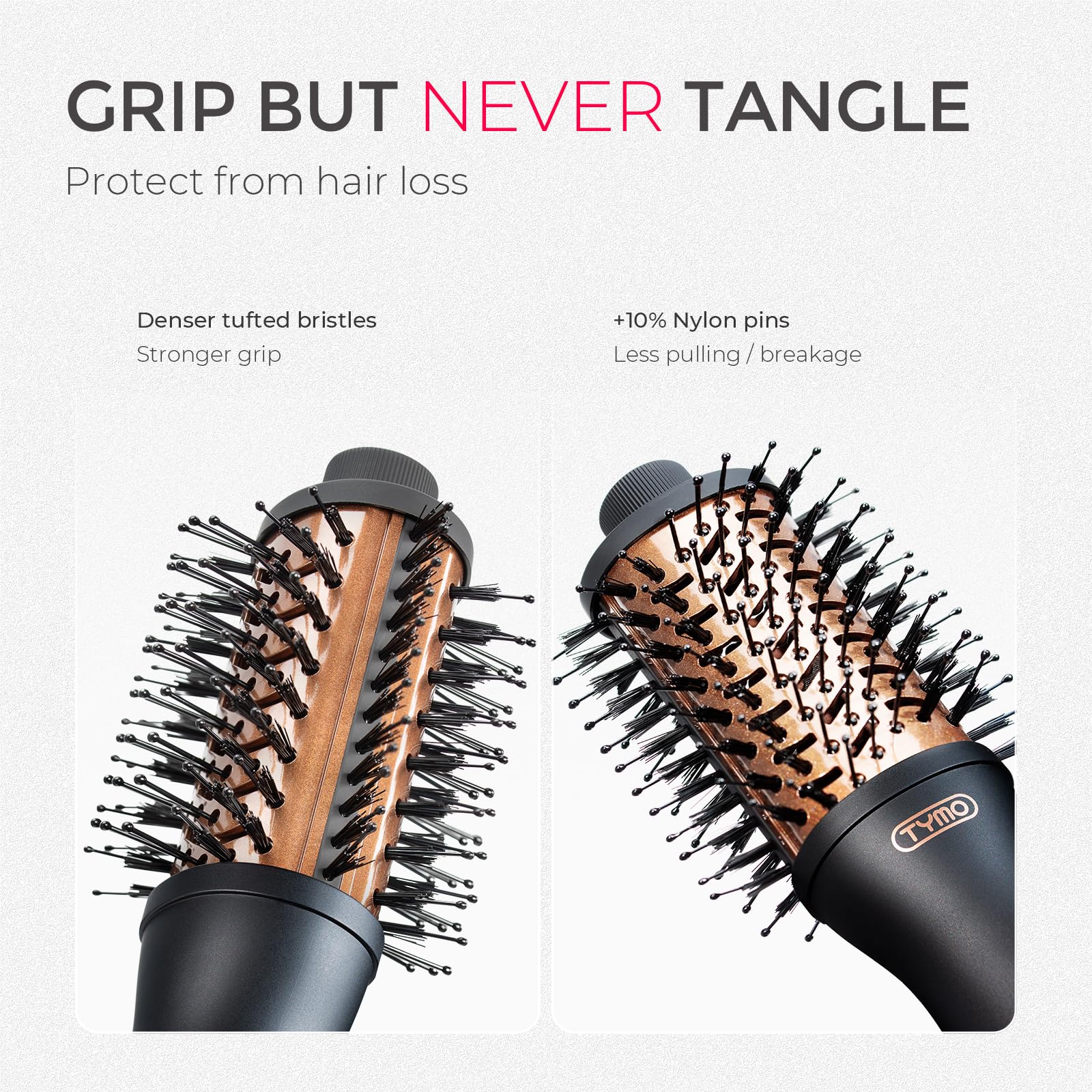 TYMO 2.0 upgraded 2-inch barrel creates smooth waves and volume.