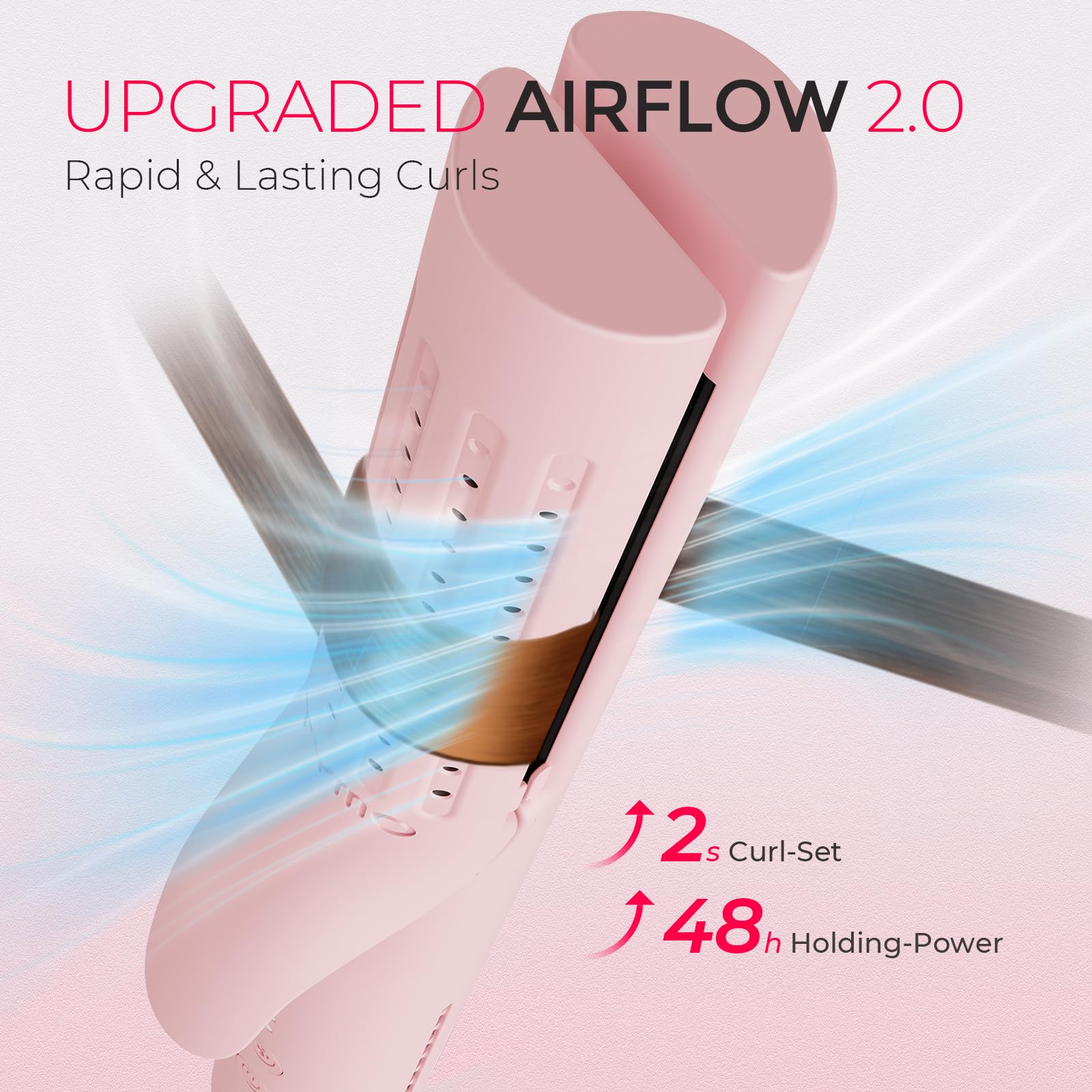 TYMO Airflow 2.0 dual-volt flat iron for travel styling anywhere.