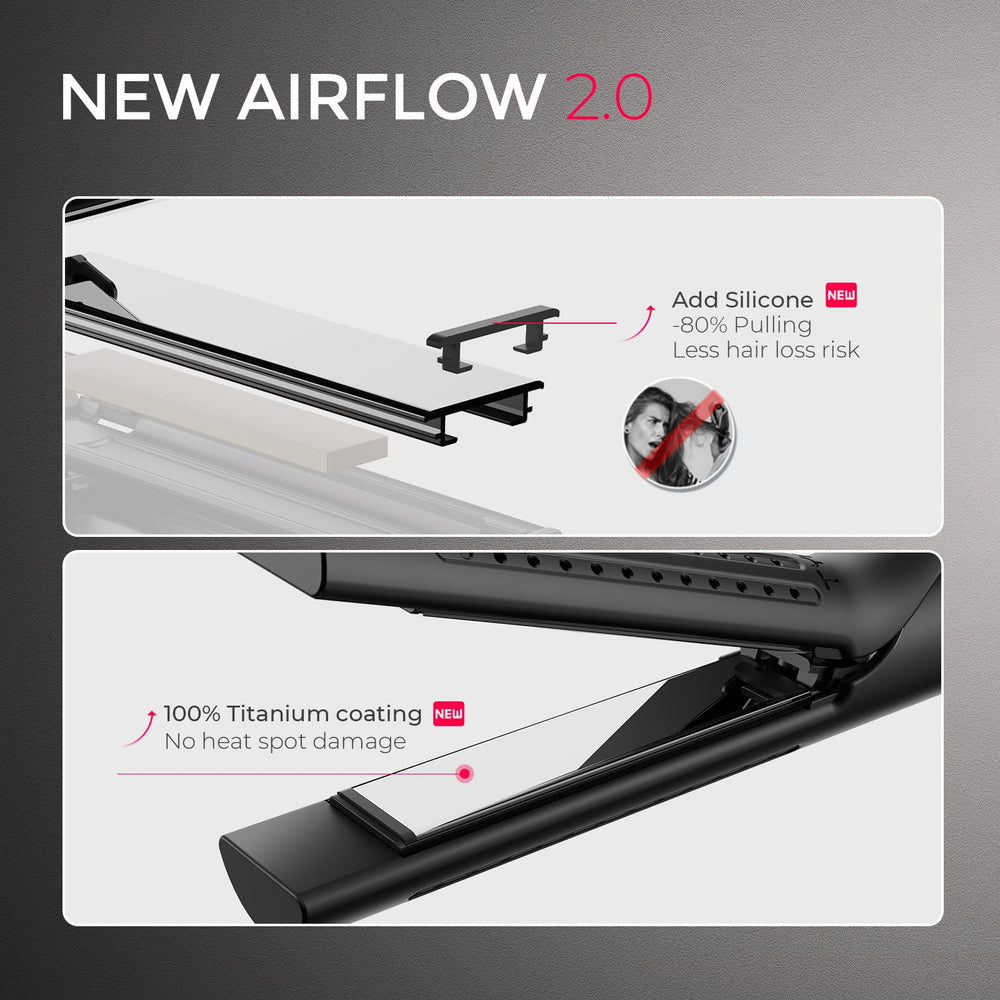 TYMO Airflow 360° airflow and ionic vents lock in curls with shine