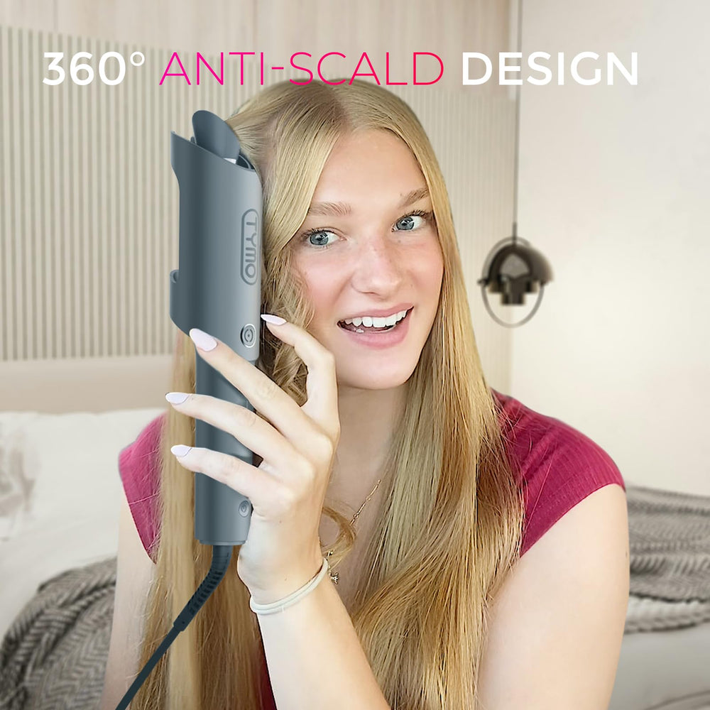 TYMO CURLPRO 500 million negative ions help reduce moisture loss for shine.