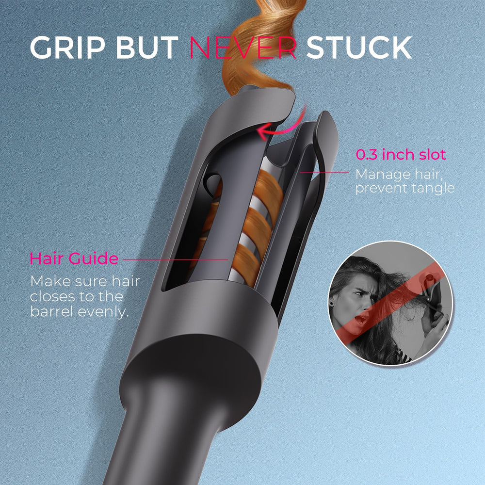 TYMO CURLPRO anti-tangle technology keeps hair snag-free for consistent results.