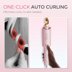 TYMO CurlPRO one-inch barrel delivers defined, long-lasting curls.
