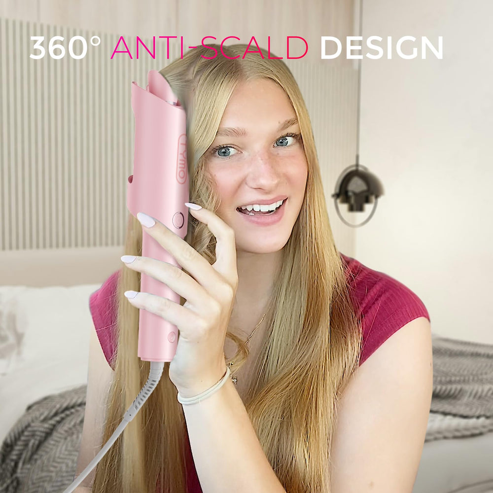 TYMO CurlPRO dual voltage supports travel styling anywhere.