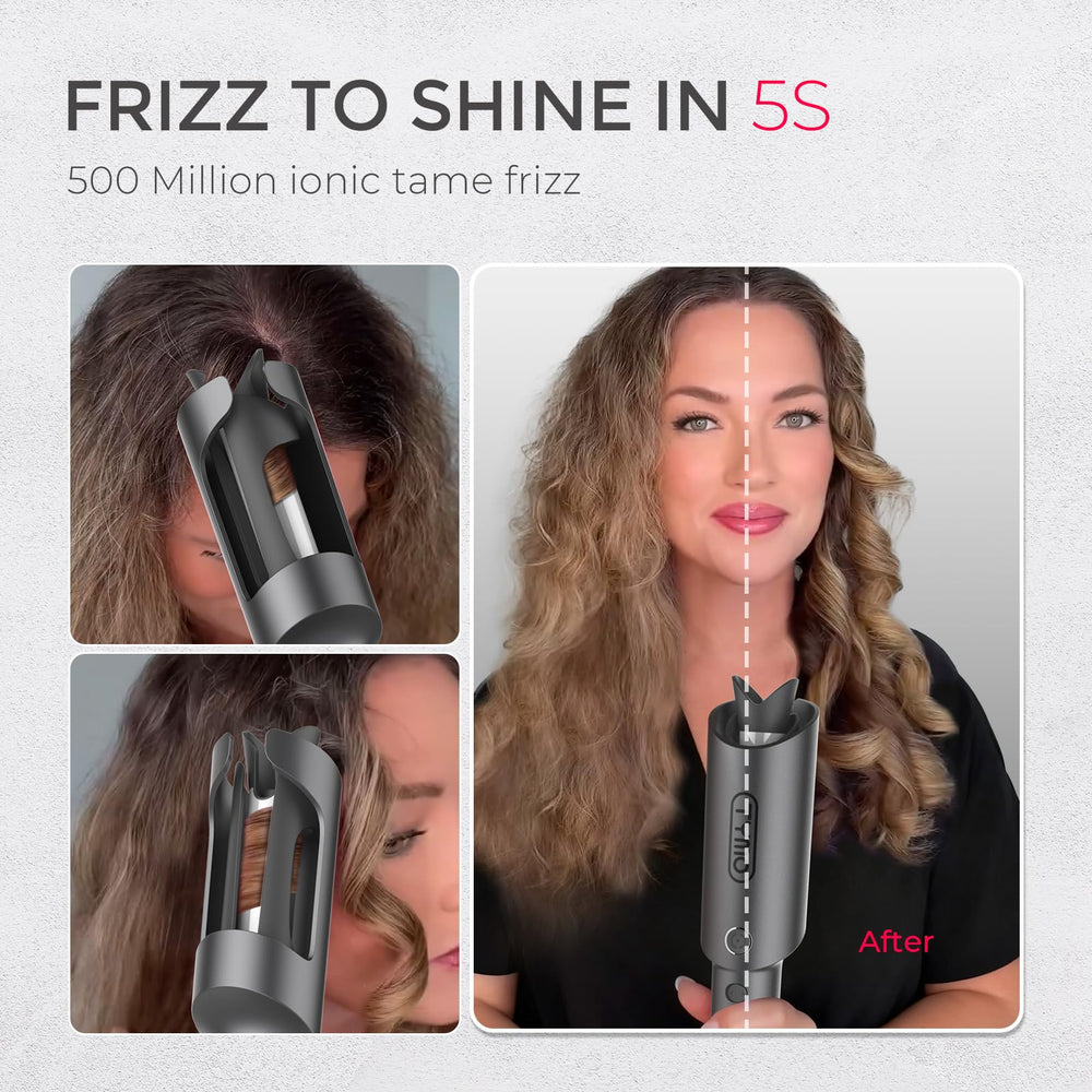 TYMO CURLPRO 1-inch barrel creates defined curls and versatile waves.