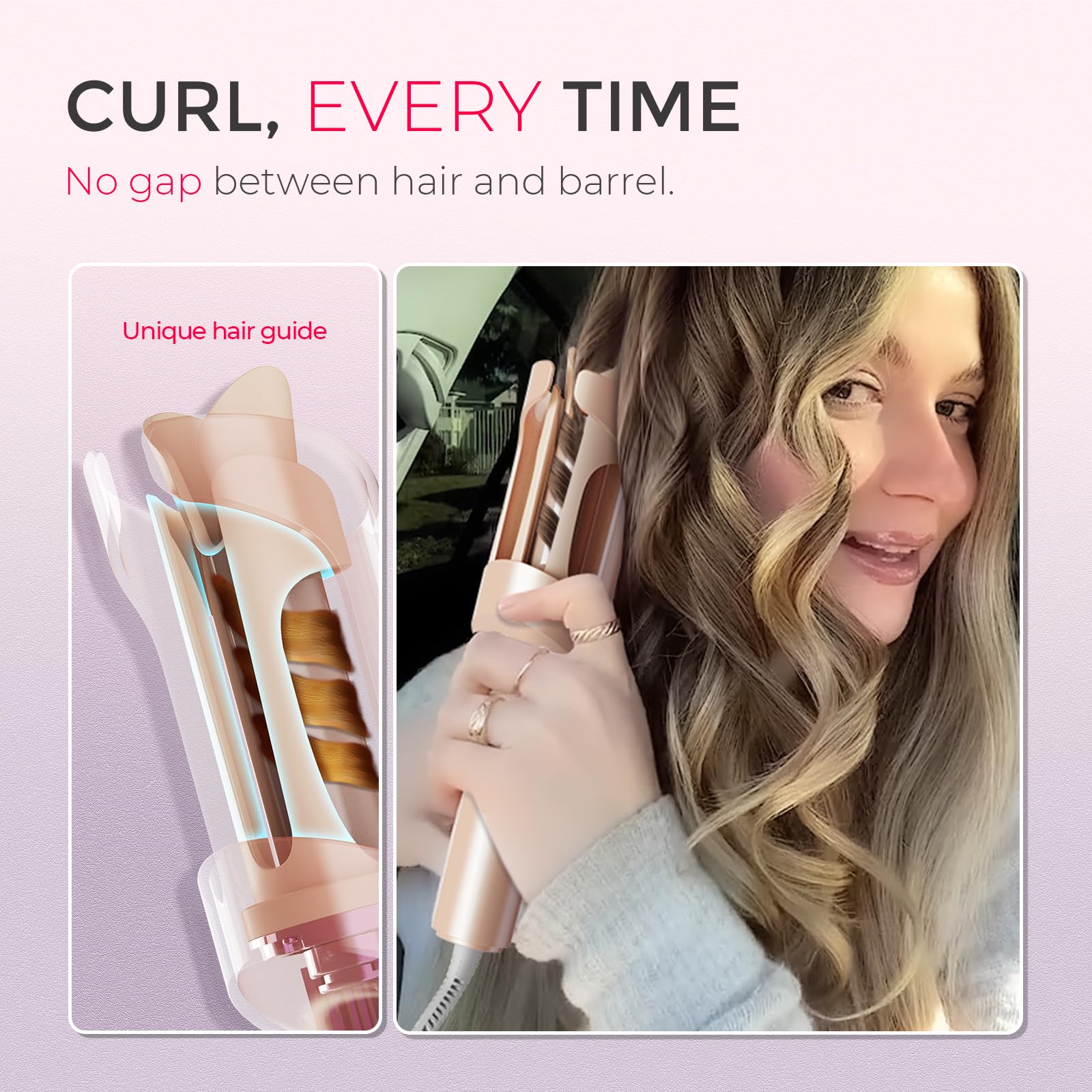 TYMO CurlPro 500 million ionic output boosts shine and reduces frizz